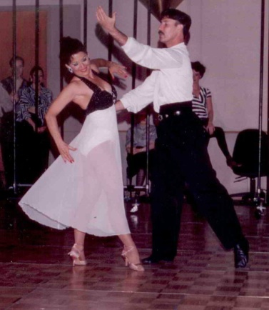Antoinette Benevento performing at a dance competition.