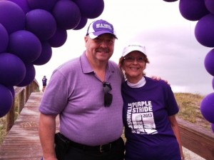 Barbara and Adam at a recent PanCan walk in Jacksonville, Fla.