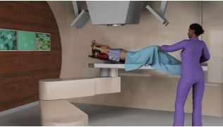 Artist rendering of a Proton Therapy Couch