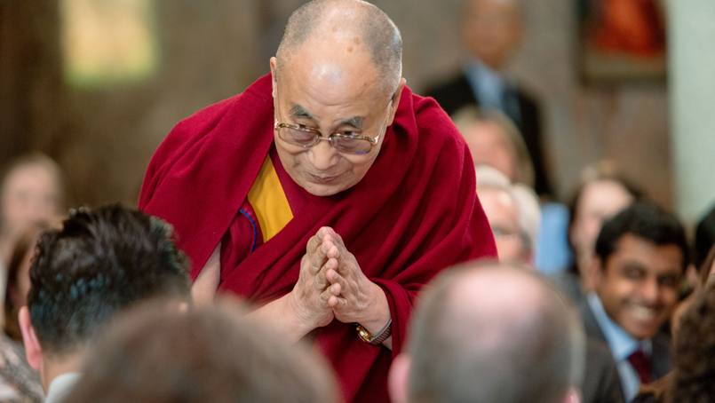 His Holiness the Dalai Lama gives a talk on "Compassion in Health Care" to Mayo Clinic staff. 