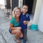 In October, Gabriel ran out to meet Kate Hudson, one of the nurses who cared for him after his March surgery.