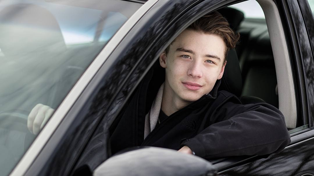 Jake Weiss in his care after epilepsy treatment let him return to driving. 